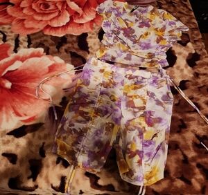 Floral Women's Two-Piece Short Set